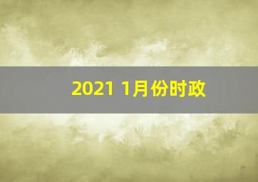 2021 1月份时政